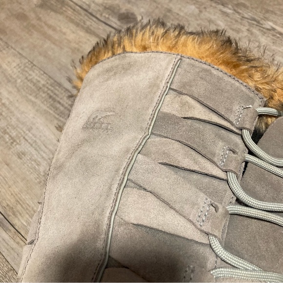 Sorel Cate Of Alexandria Leather Weave Fur Lined Winter Boot - Picture 9 of 12